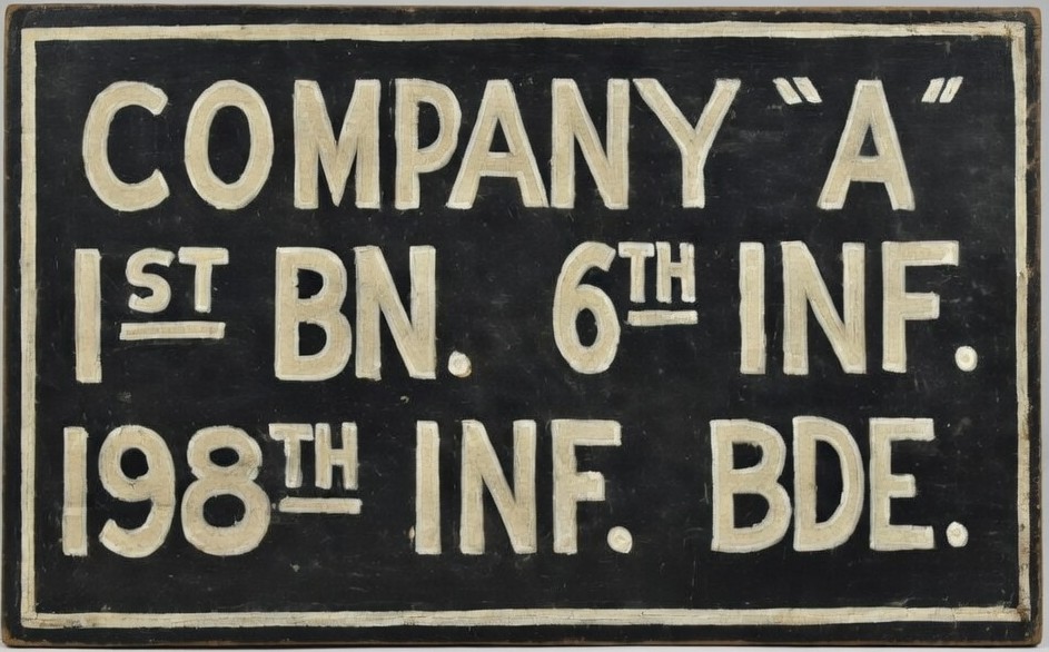 company a 1 6 sign